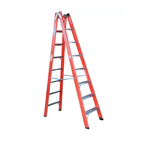 Escalera doble acceso fibra de vidrio 8 escalones WB0028