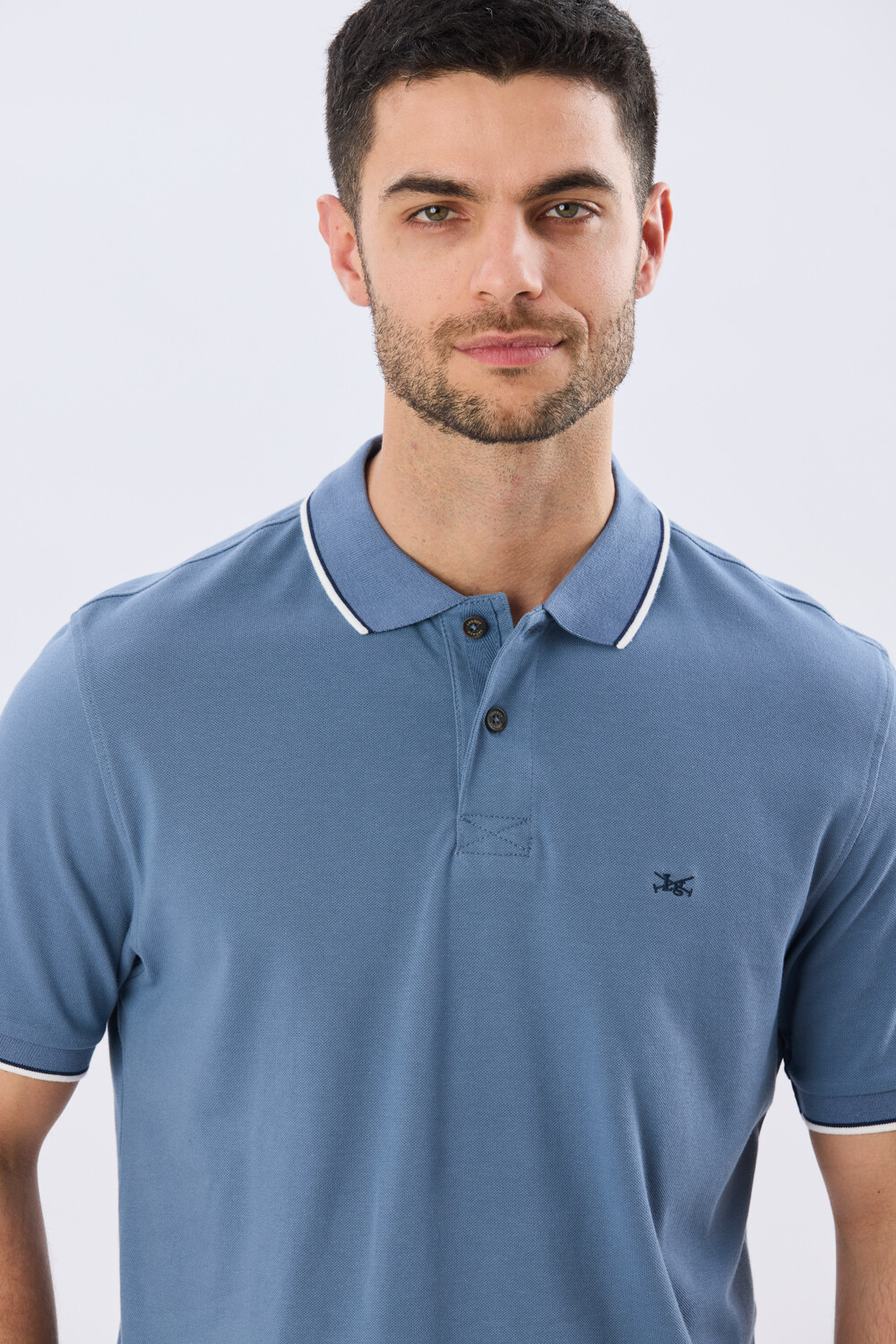 REMERA POLO LISA PIQUÉ Piedra