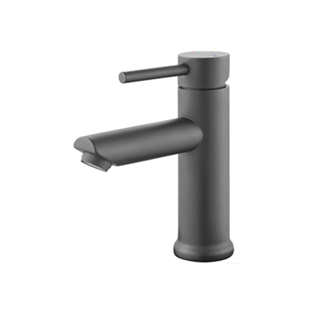 Griferia Para Lavatorio Baño Palito 18cm. Acero Ceniza 