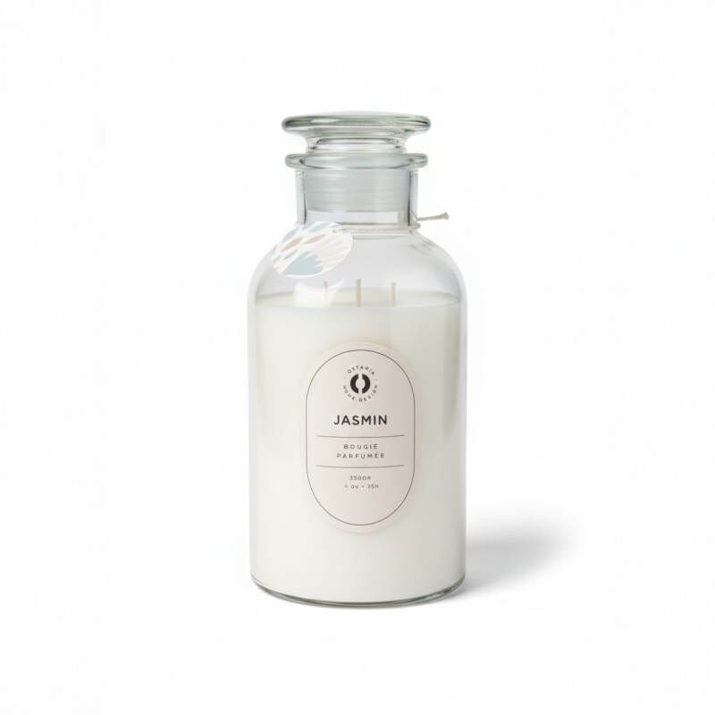 VELA AROMATICA JAZMIN EN FRASCO Unica