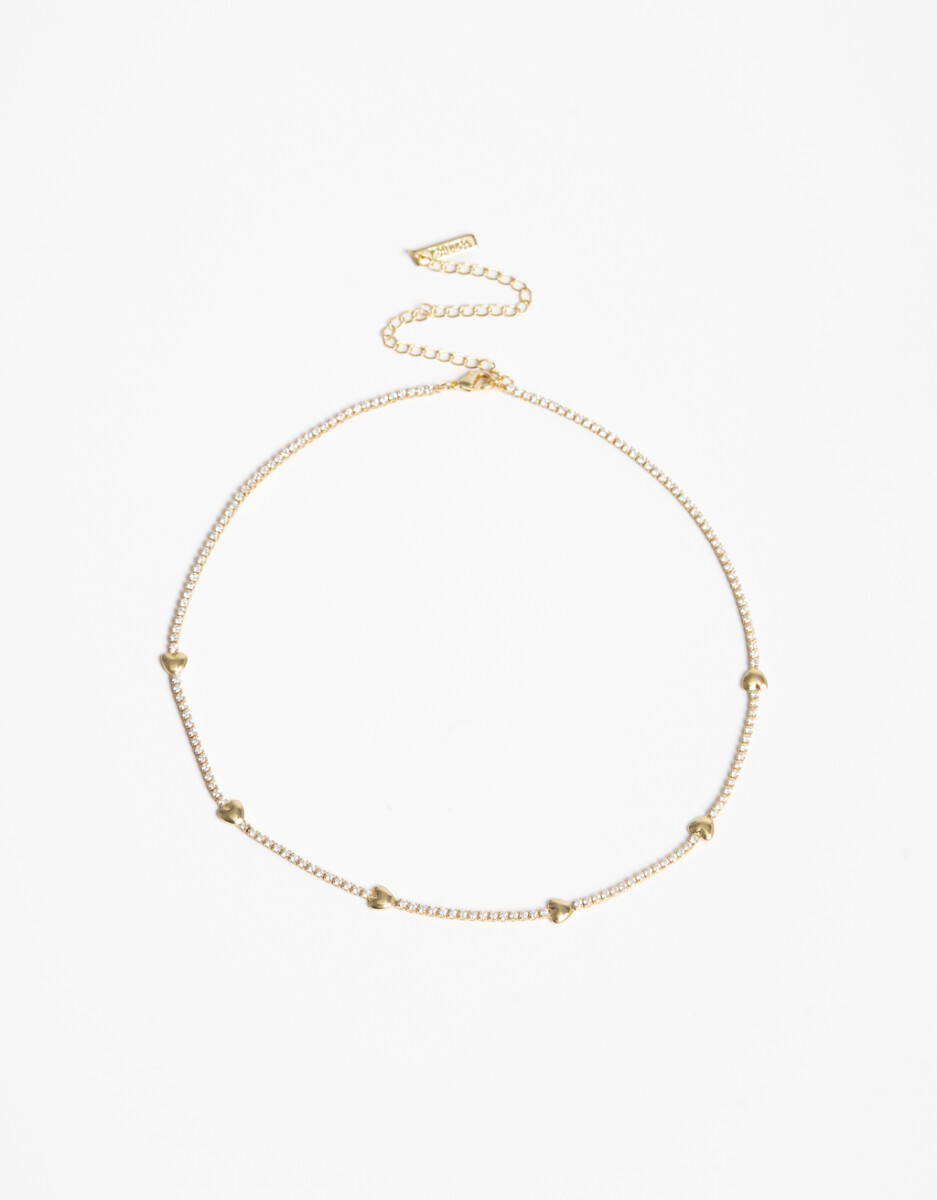 Collar Corto Corazones De La Línea Delicates 