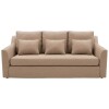 SOFA 3 PUESTOS- CLASSIC SIX CON FLECOS- BEIGE(CD) Unica