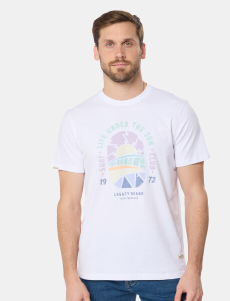 REMERA ESTAMPADA DE ALGODÓN Blanco