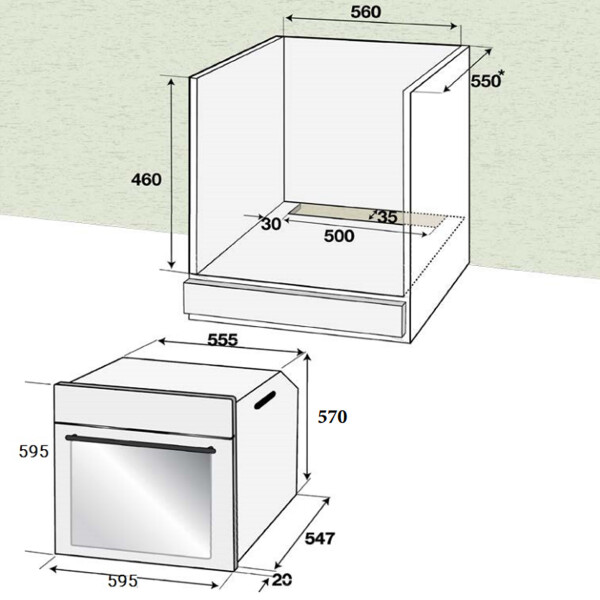 Horno Eléctrico Empotrar Punktal Pk-830 Hc HORNO DE EMPOTRAR PUNKTAL PK-830HE/HC AP