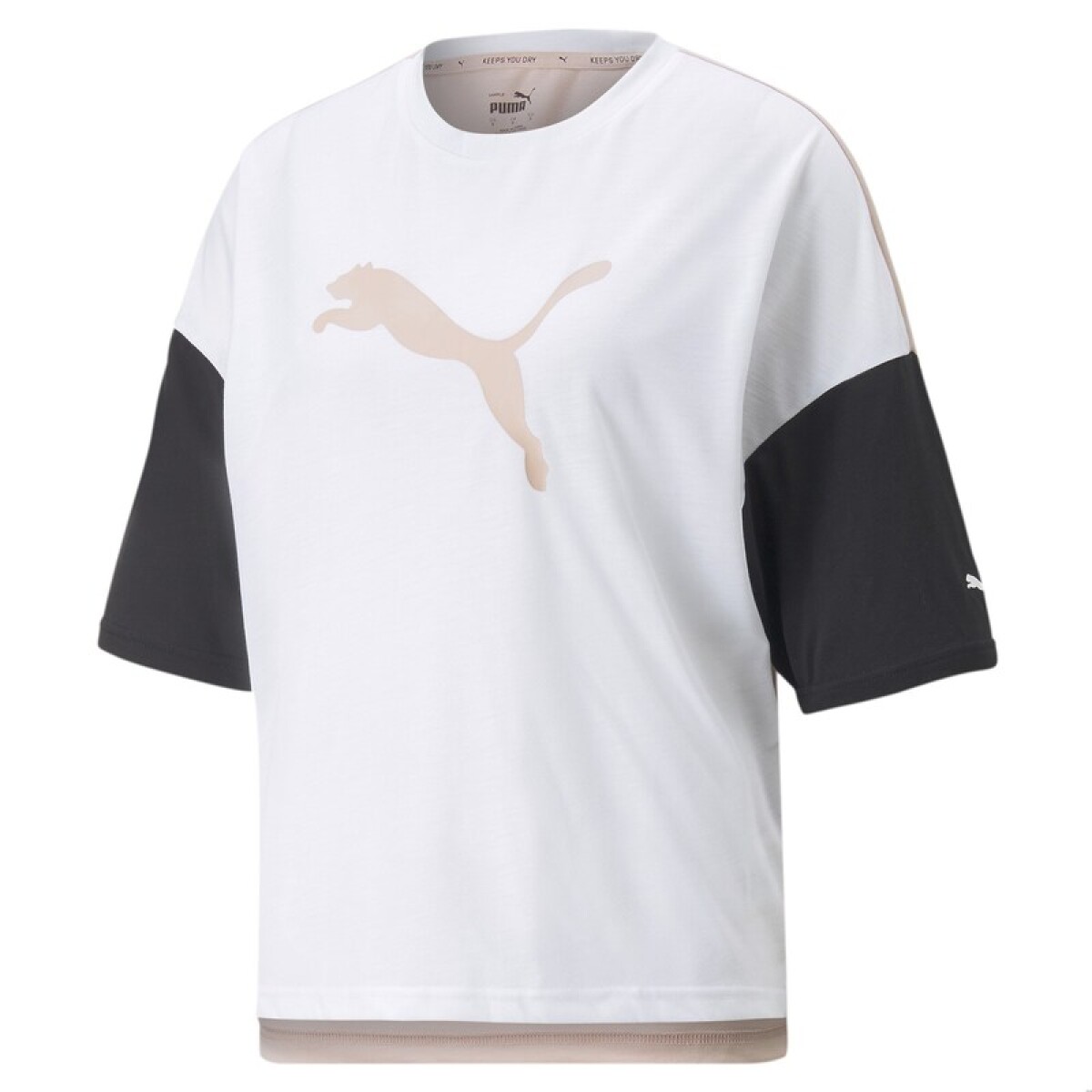 Remera Puma Modern Sport Tee de Mujer - 849819-02 - Blanco-rosado 