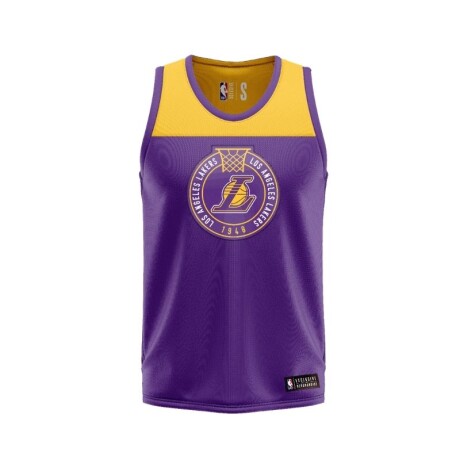 Musculosa NBA Entrenamiento Retro Hoop Logo Lakers NBATT521533-PUR Color Único