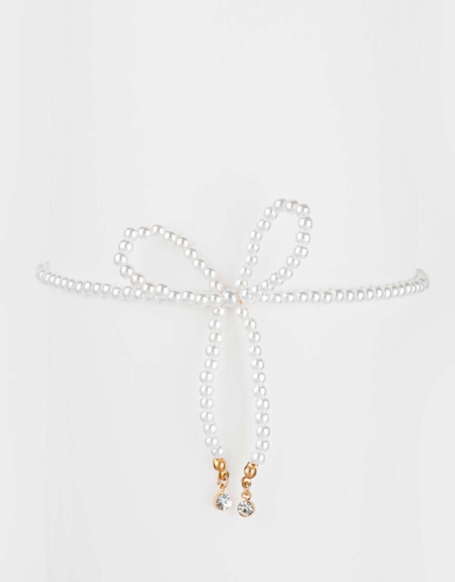 Choker Con Perlas - Dorado 