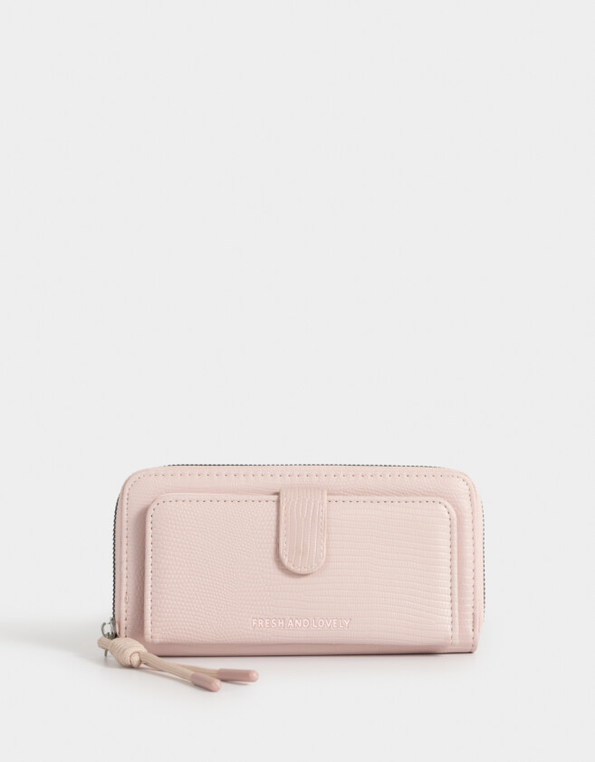 Ficheros Clasico Billetera Fichero Con Bolsillo - Rosa Viejo