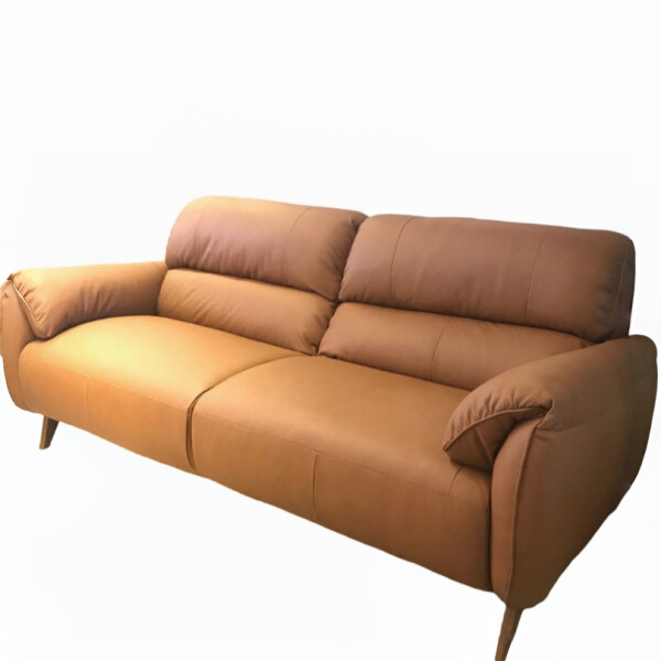 SOFA 3 CUERPOS - 100% CUERO - MODELO PUERTO - COLOR MARRON CLARO SOFA 3 CUERPOS - 100% CUERO - MODELO PUERTO - COLOR MARRON CLARO