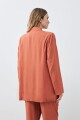 Blazer de lyocell lacre