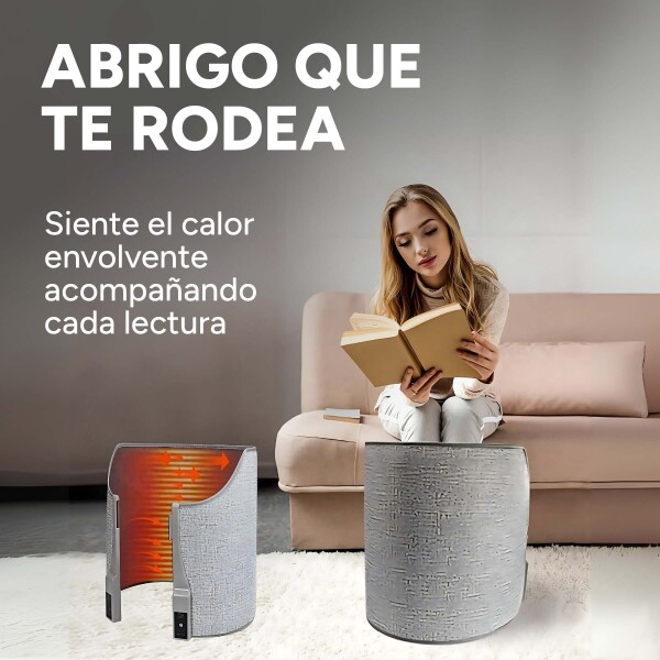 Calentador Plegable Eléctrico De Piernas 4 Velocidades Manta Color Gris