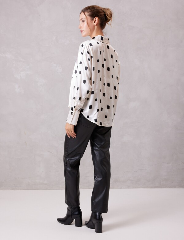 Camisa Satén BLANCO