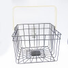 Canasto Organizador Metálico con Asa Plegable Canasto Organizador Metálico con Asa Plegable