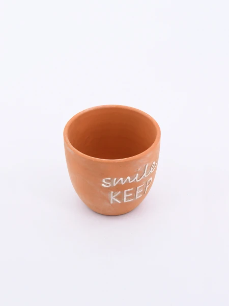 MACETA SMILE NARANJA