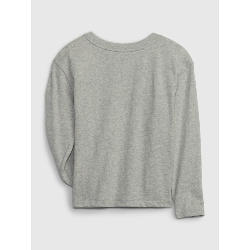 FRCH LS FLIPPY LOGO TEES GREY HEATHER