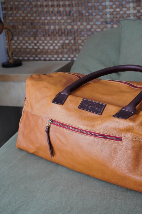 Weekender Bag Honey Red Zip