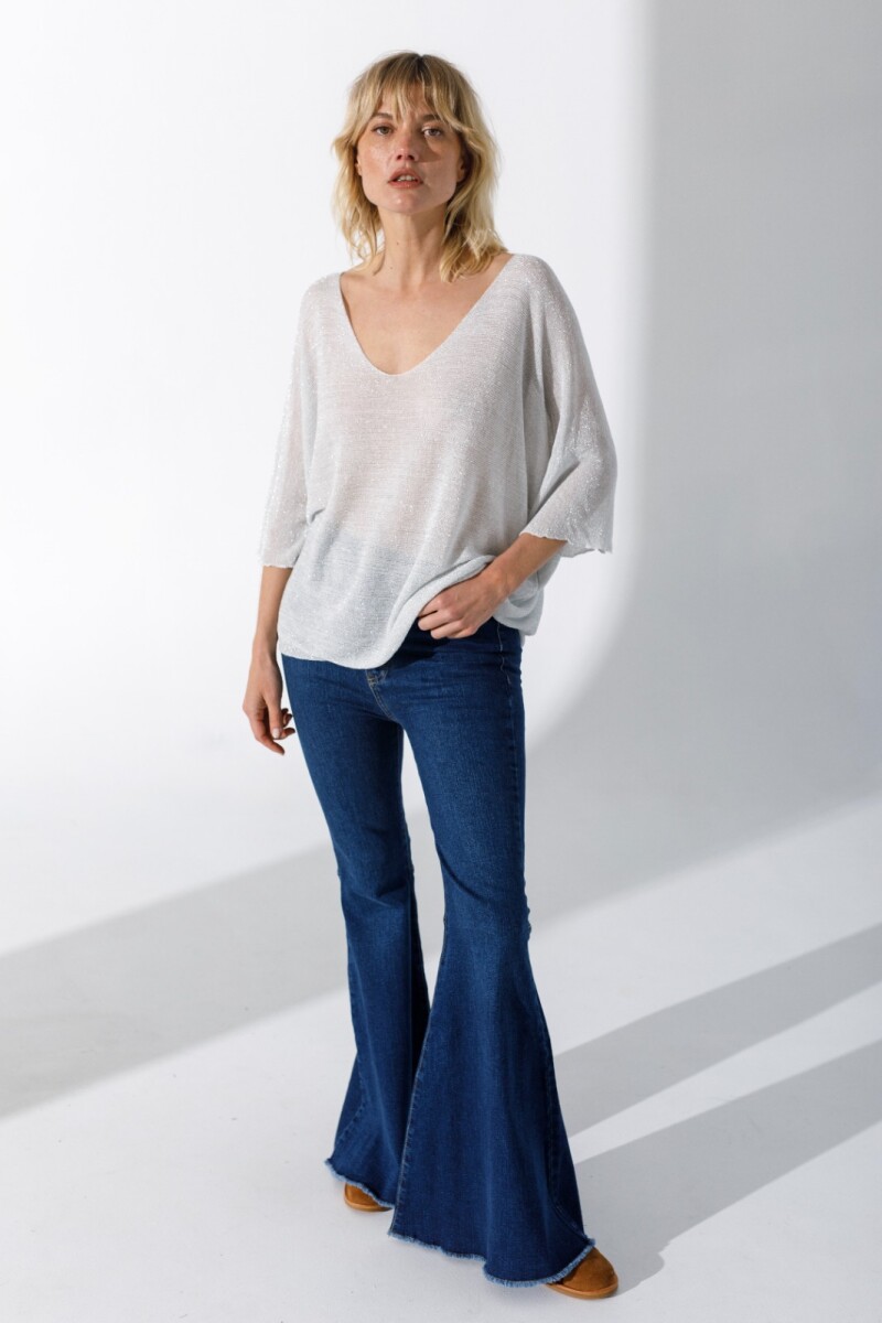 Sweater Julieta Blanco Lurex