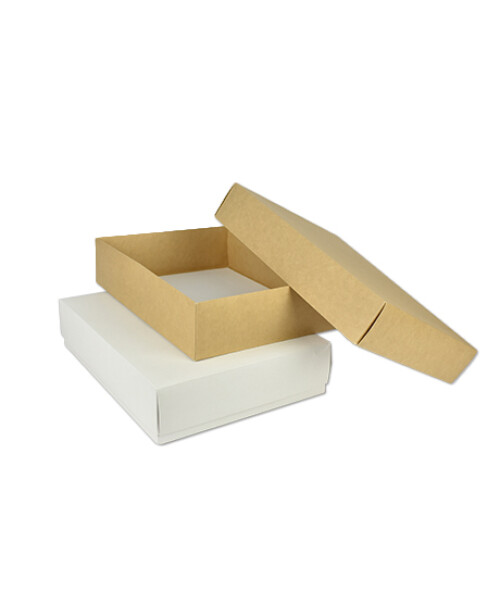 Caja eco 09 - 30x40x9 cm. REVERSIBLE BLANCO - MADERA