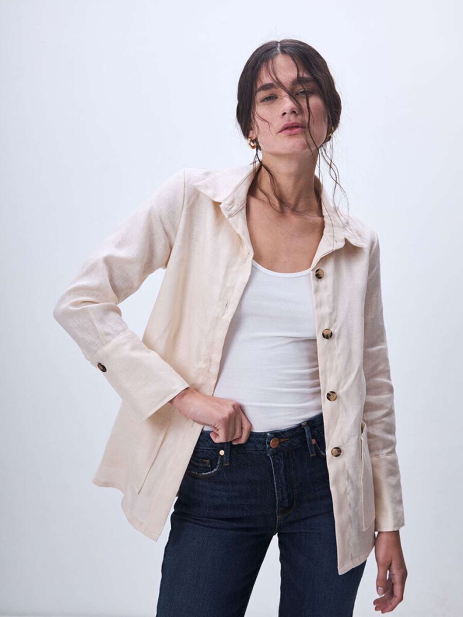 Sobrecamisa Lety - Off White 