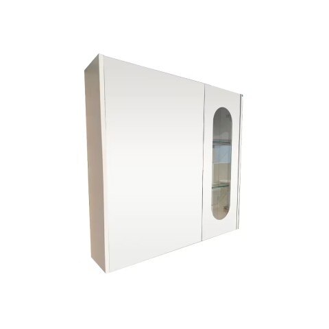 Espejo botiquín 75 cm Curve blanco DMC Espejo Botiquín 75 Cm Curve Blanco Dmc