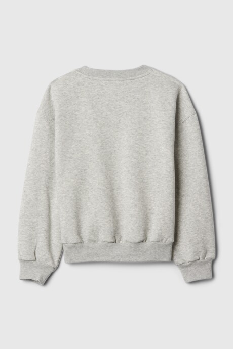 Buzo Deportivo Logo Gap Niña Light Heather Grey B08