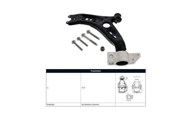 Parilla De Suspension Delantera Audi A3, Volks Vento 03-12 Izq Parilla De Suspension Delantera Audi A3, Volks Vento 03-12 Izq