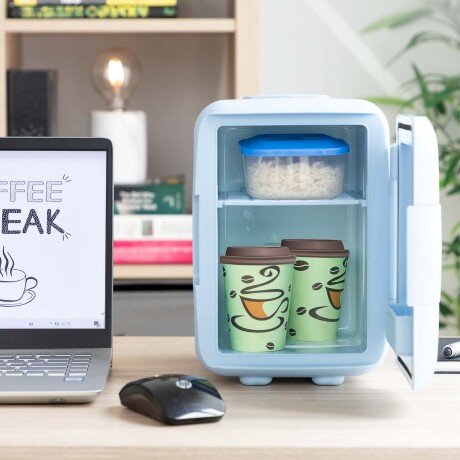 MINI REFRIGERADOR COSMÉTICOS POLIPROPILENO AZUL INNOVAGOODS