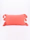 FUNDA DE ALMOHADON BORLAS CORAL