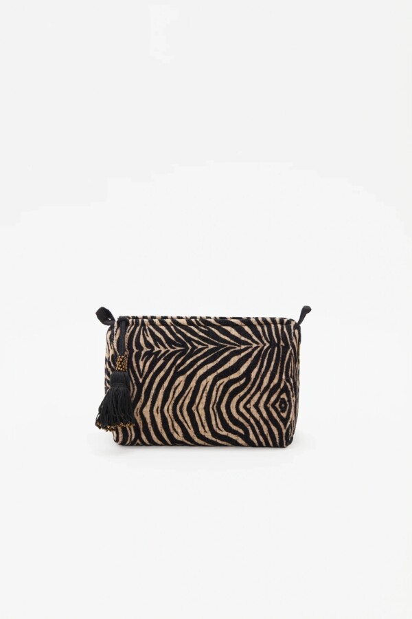 Bolso Velvet Zebra Chica Cebra