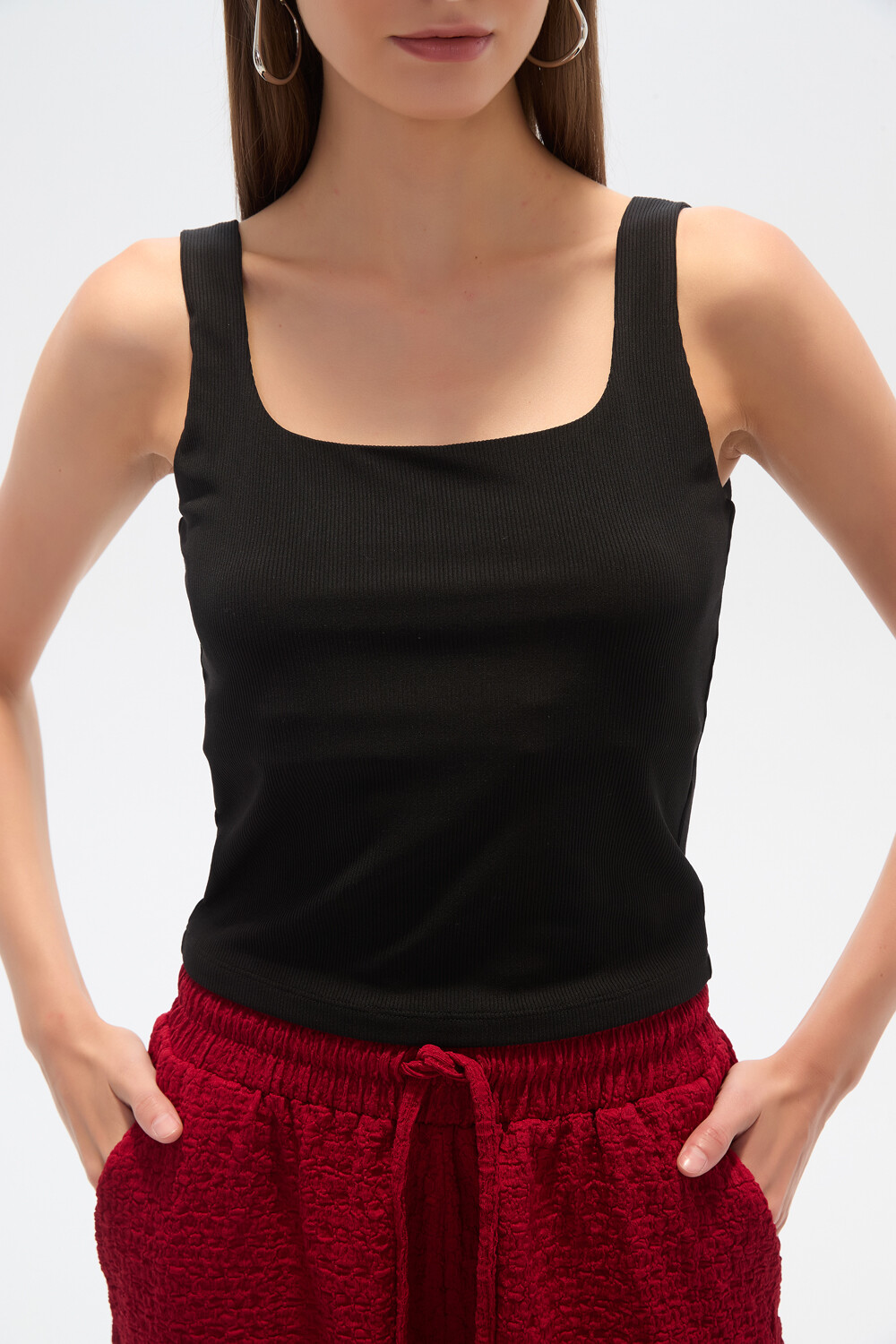 Musculosa Ramas Negro