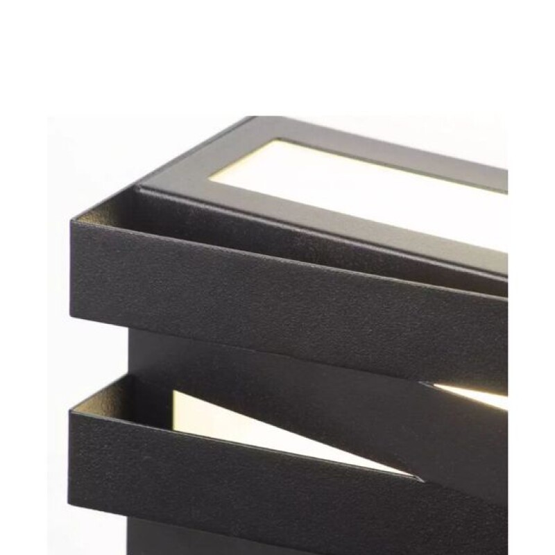 APLIQUE TRAMA RETANGULAR ALUMINIO IP54 225MM 1XE27 NEGRO APLIQUE TRAMA RETANGULAR ALUMINIO IP54 225MM 1XE27 NEGRO