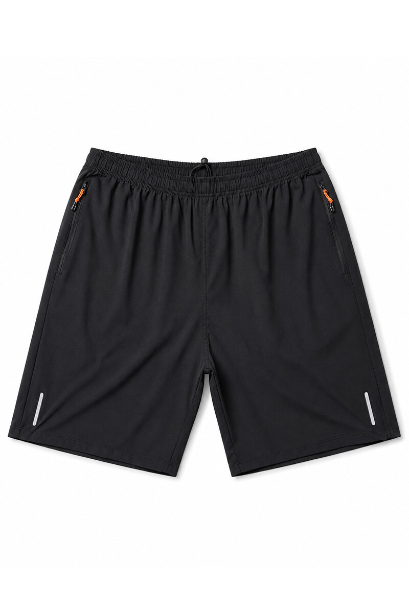 Short Hombre bolsillo y cierres Negro