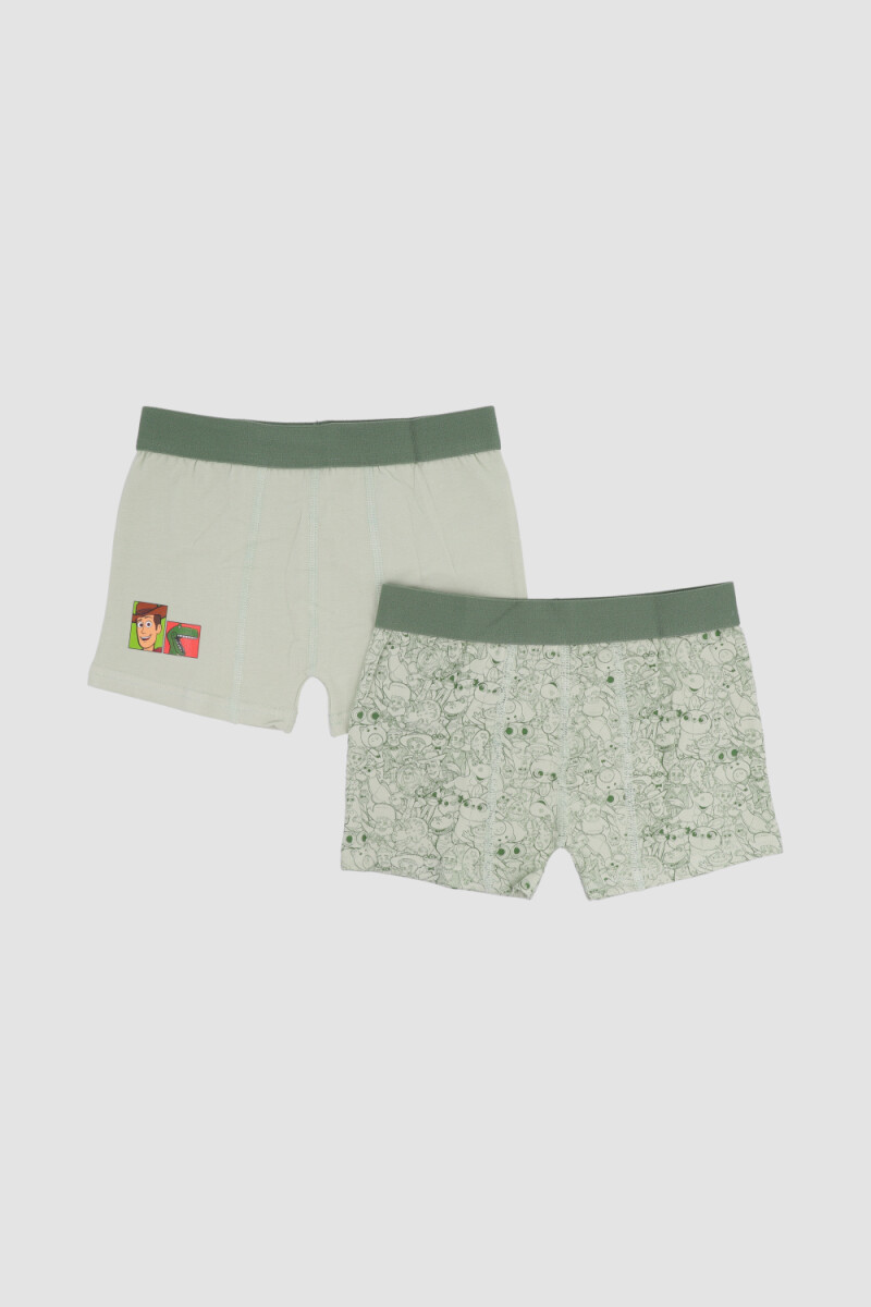 Pack x2 boxer marvel/disney Verde claro