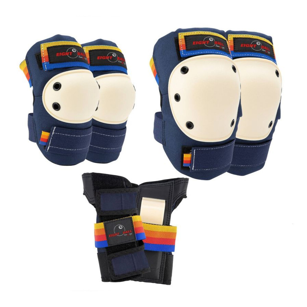 Pack Protecciones para Niños / Adolescentes Eight Ball 3PK Pacific Beach 14+ 