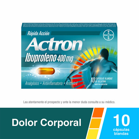 Actron 400 10 cápsulas blandas Actron 400 10 cápsulas blandas