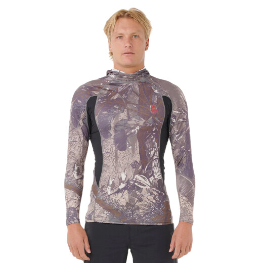 Lycra Rip Curl Search Upf Perf Hood - Multicolor Lycra Rip Curl Search Upf Perf Hood - Multicolor