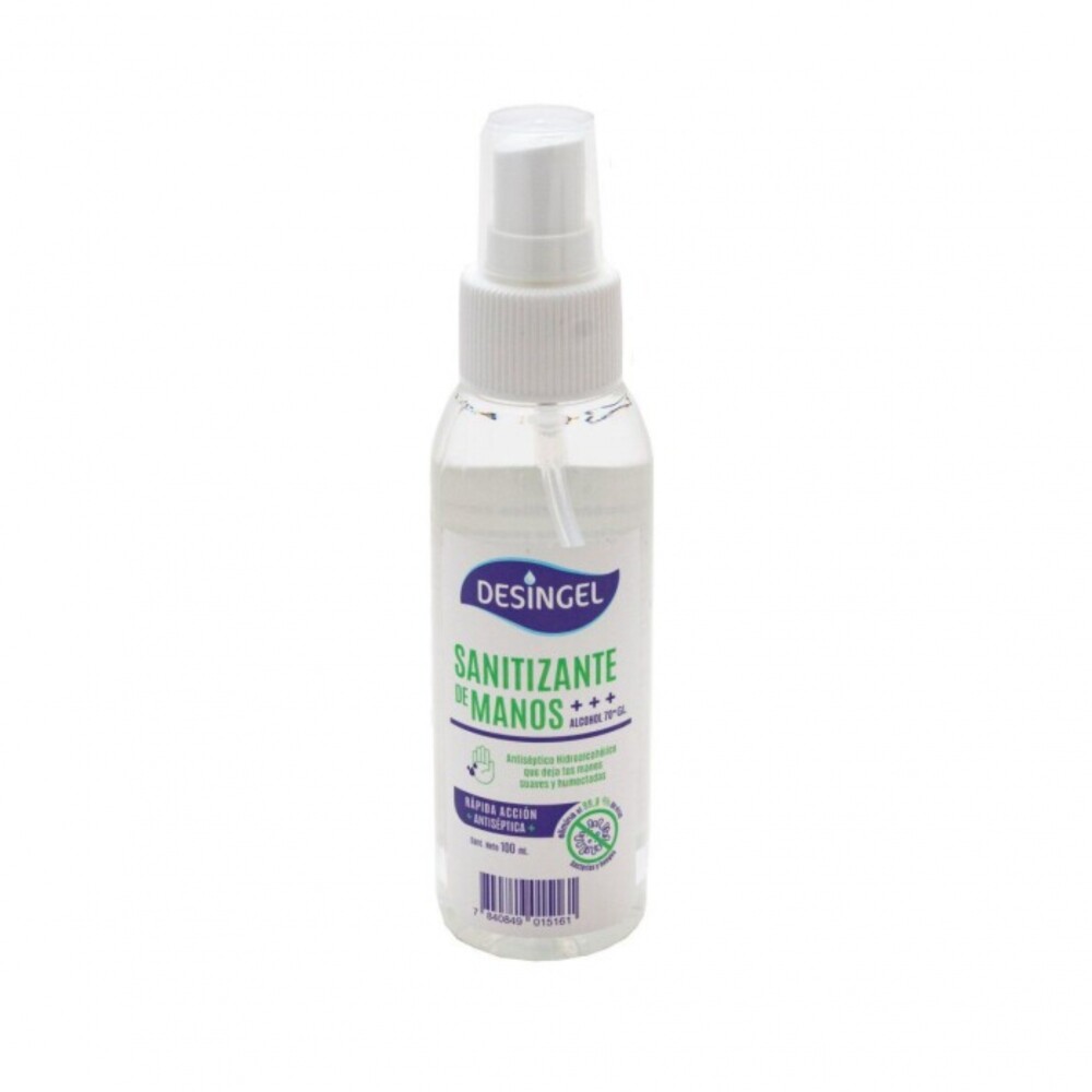 ALCOHOL ETIL2% GLIC DESINGEL FR X 100 ML única