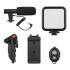 Kit Trípode Ledstar Ay-49 Luces Led Con Micrófono Para Video Streaming KIT TRIPODE LED CON MICROFONO AY-49