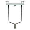 Mesa de arrimo blanca - Pata de metal. Mesa de arrimo blanca - Pata de metal.