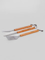 Accesorios Para Parrilla Set De 3 Piezas. Espátula, Pincho Y Cuc Color Unico