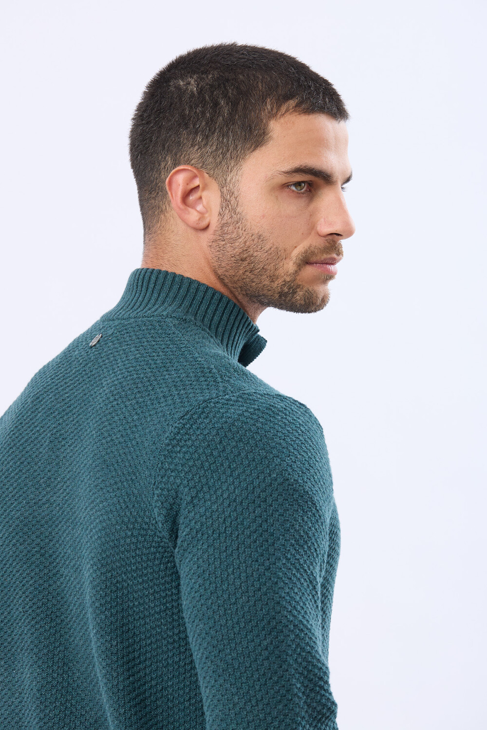 BUZO TEJIDO TEXTURADO Verde