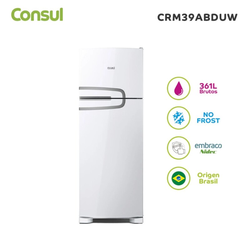 Heladera 361 L Blanca No Frost CRM39ABDUW Consul Heladera 361 L Blanca No Frost CRM39ABDUW Consul