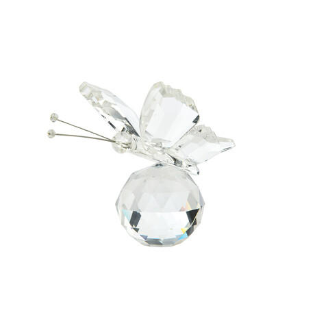 Adorno Mariposa De Cristal Transparente