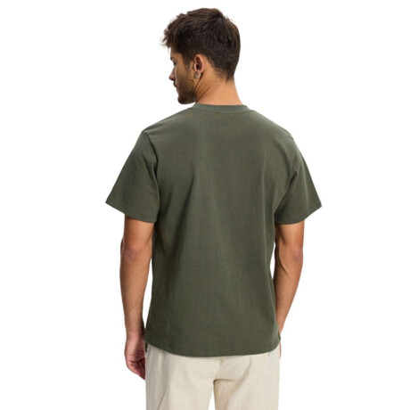 Remera Rhythm Heavy Vintage Embroidered Verde