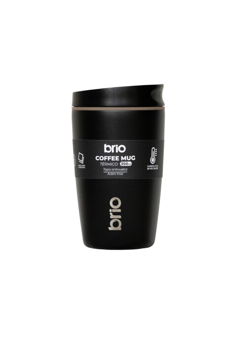 Vaso Térmico brio Café Jarra Mug 350ml Acero Inoxidable Negro