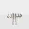 Aros Sets Con strass Set De Aros Con Strass - Plateado