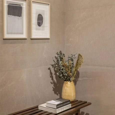 Porcelanato beige acetinado 84x84Cm 9,5Mm piso pared GAMAS DE BEIGE