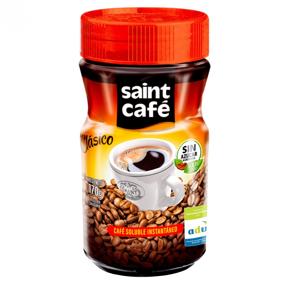 Frasco de Café Clásico Saint Café 170G Adu 