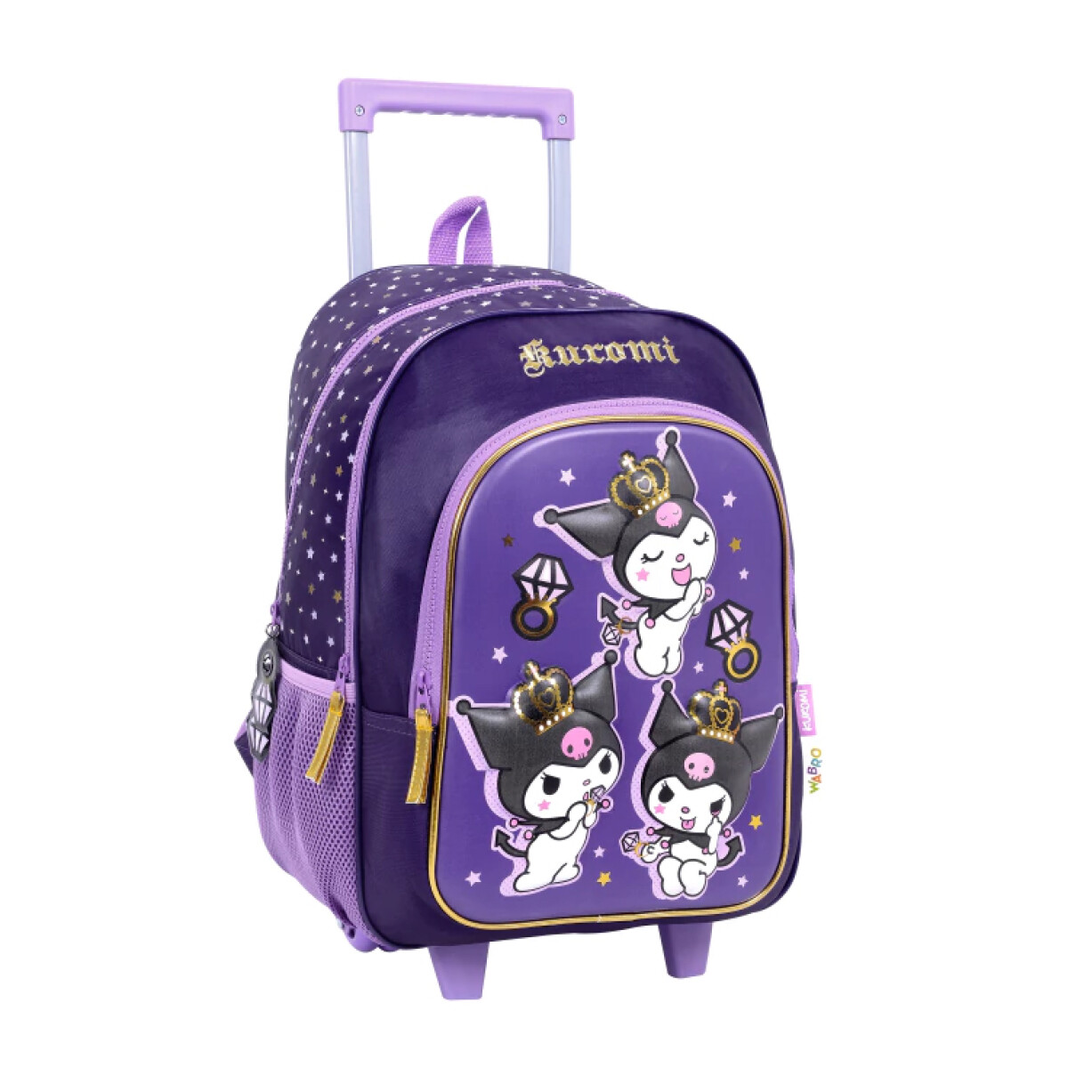 Mochila Kuromi 17" c/carro - Tres Kuromi 