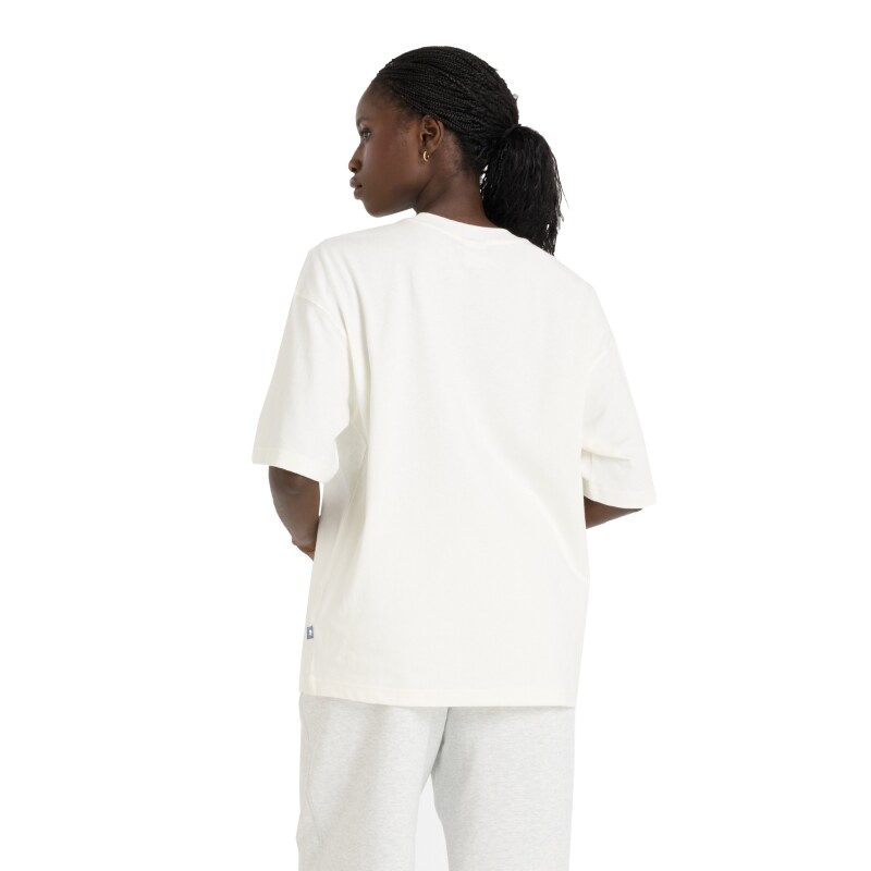Remera New Balance de Dama - Athletics Sporting - WT51905SST WHITE